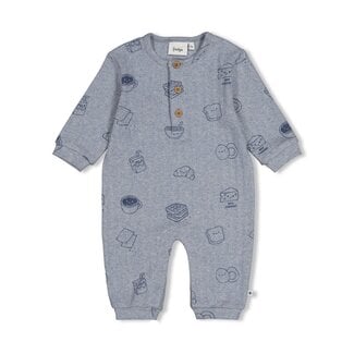 Feetje Feetje - Boxpak Rib AOP Blauw Melange - Breakfast Buddy