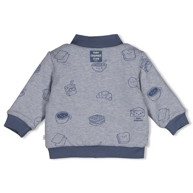 Feetje - Omkeerbaar Bomberjack Blauw - Breakfast Buddy