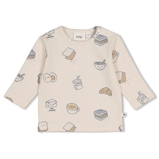 Feetje Feetje - Longsleeve AOP Creme - Breakfast Buddy