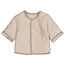 Feetje - Omkeerbaar Jasje Velours Rib Taupe Melange - The Cuddle Company