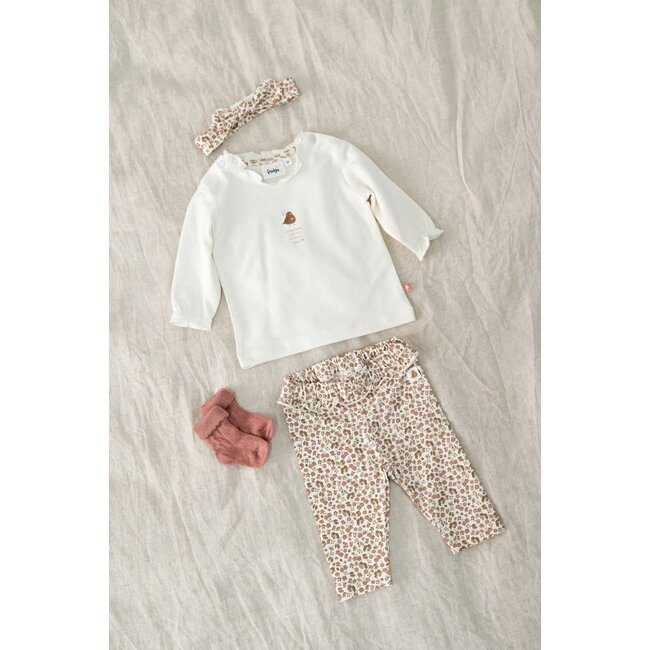 Feetje - Legging / Broek AOP Offwhite - Fall in Love
