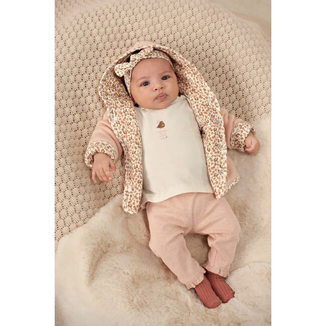 Feetje - Broek Rib Roze Melange - Fall in Love