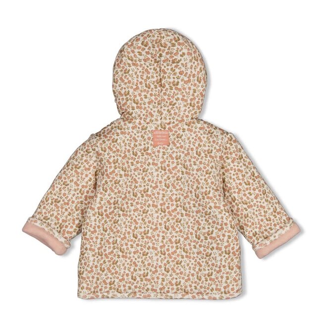 Feetje - Omkeerbaar Jasje met Capuchon Roze Melange - Fall in Love
