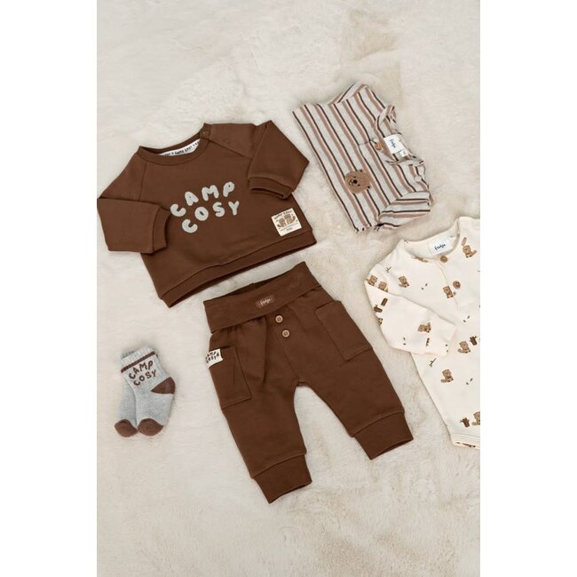 Feetje - Sweater Relaxed Fit Bruin - Tiny Timber Tales