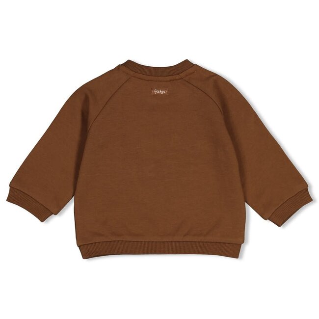 Feetje - Sweater Relaxed Fit Bruin - Tiny Timber Tales