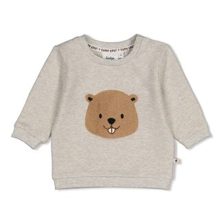 Feetje Feetje - Sweater Grijs Melange - Tiny Timber Tales