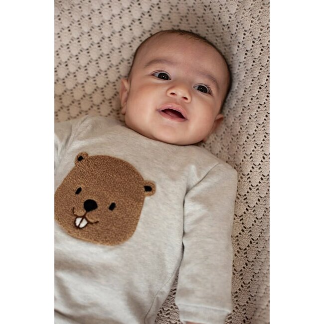 Feetje - Sweater Grijs Melange - Tiny Timber Tales