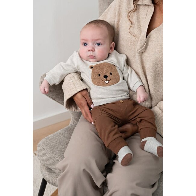 Feetje - Sweater Grijs Melange - Tiny Timber Tales