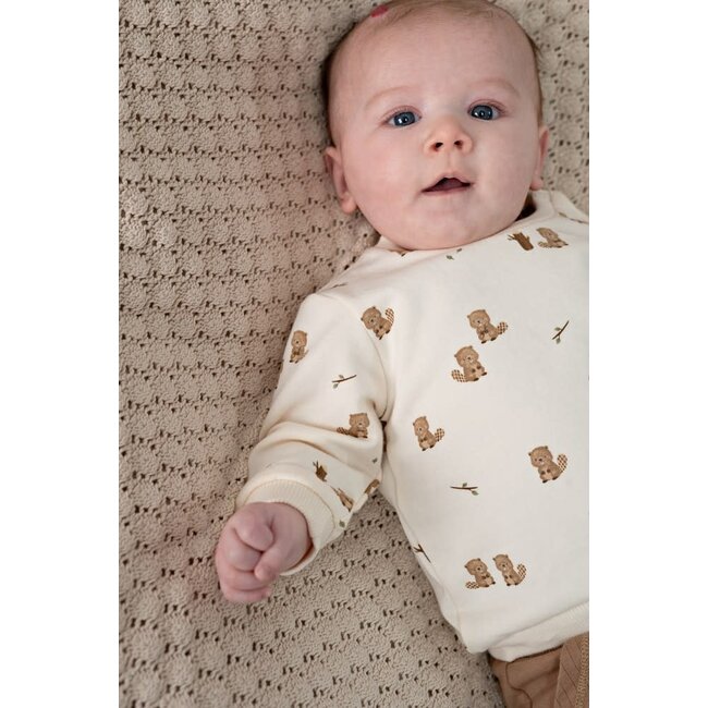 Feetje - Sweater AOP Relaxed Fit Offwhite - Tiny Timber Tales