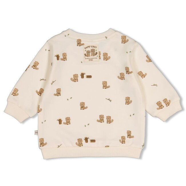 Feetje - Sweater AOP Relaxed Fit Offwhite - Tiny Timber Tales