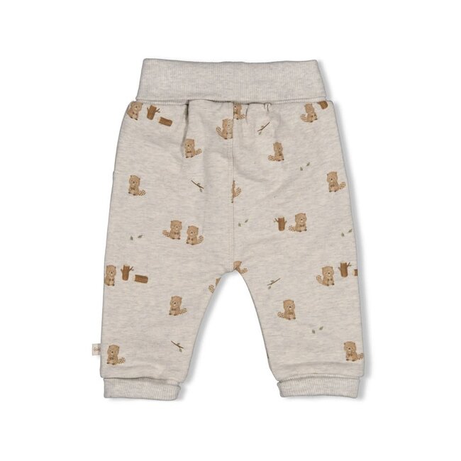Feetje - Broek AOP Grijs Melange - Tiny Timber Tales
