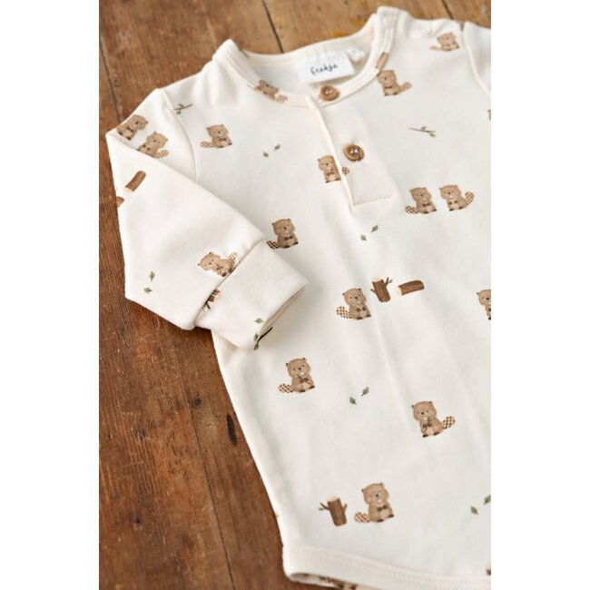 Feetje - Romper AOP Offwhite - Tiny Timber Tales