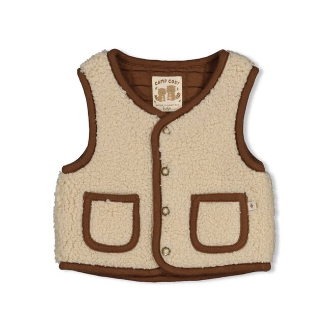 Feetje - Omkeerbaar Teddy Gilet Offwhite - Tiny Timber Tales