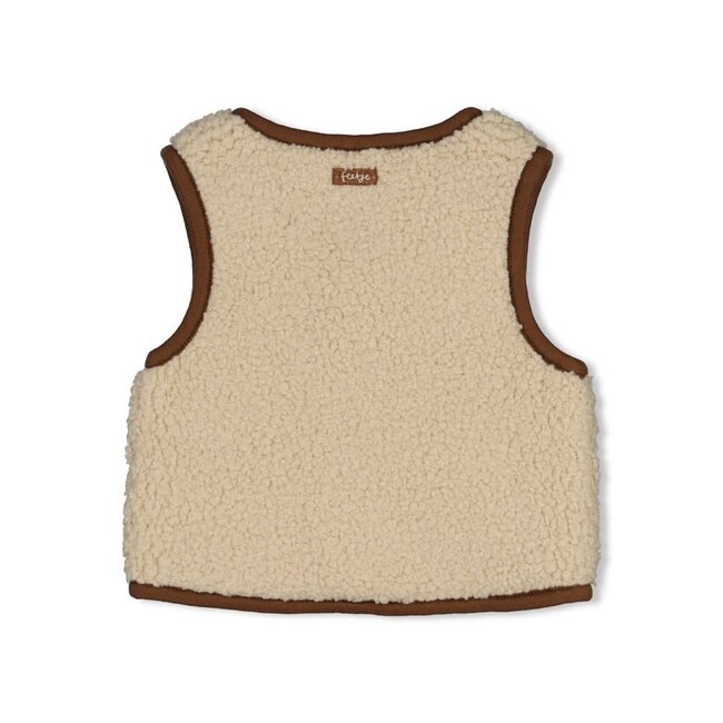 Feetje - Omkeerbaar Teddy Gilet Offwhite - Tiny Timber Tales