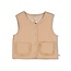 Feetje - Omkeerbaar Fake Fur Gilet Zand - Forest Garden