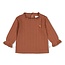 Feetje - Longsleeve Pointelle Rib Bruin - Forest Garden