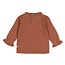 Feetje - Longsleeve Pointelle Rib Bruin - Forest Garden