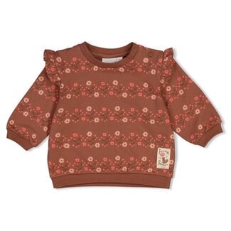 Feetje Feetje - Sweater AOP Relaxed Fit Bruin - Forest Garden