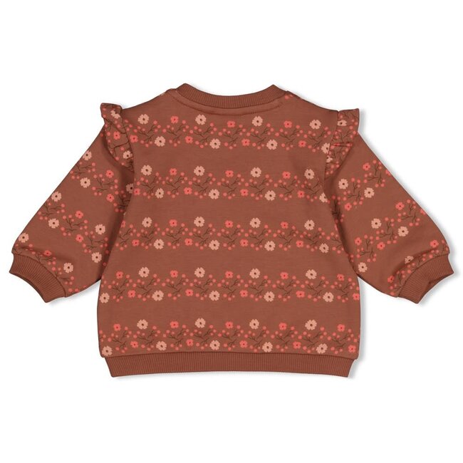 Feetje - Sweater AOP Relaxed Fit Bruin - Forest Garden