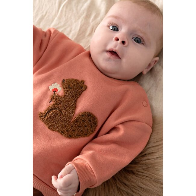 Feetje - Sweater Oversized Roze - Forest Garden
