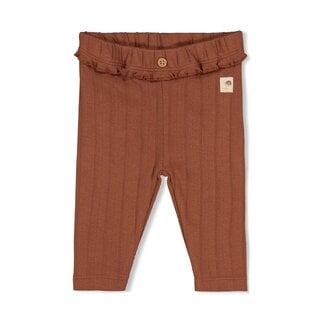 Feetje Feetje - Legging / Broek Pointelle Rib Bruin - Forest Garden