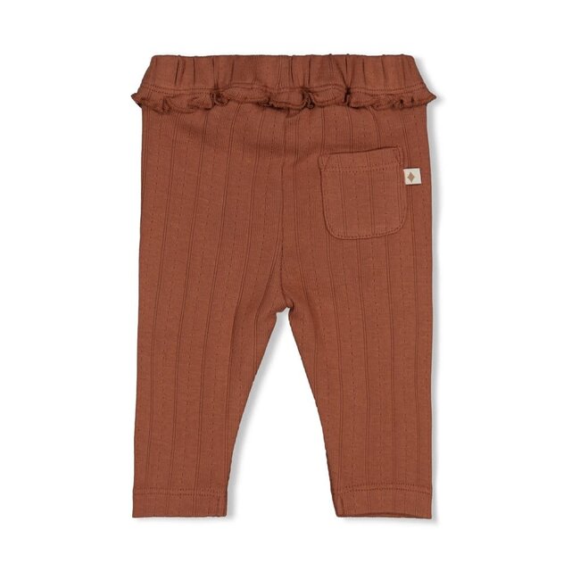 Feetje - Legging / Broek Pointelle Rib Bruin - Forest Garden