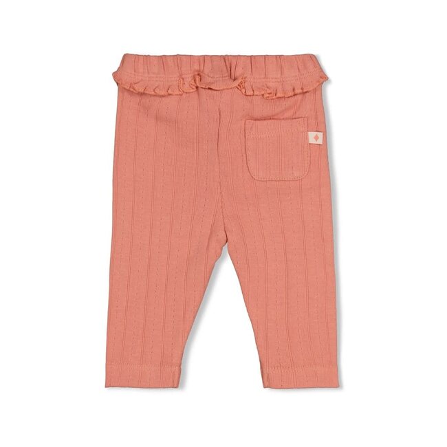 Feetje - Legging / Broek Pointelle Rib Roze - Forest Garden