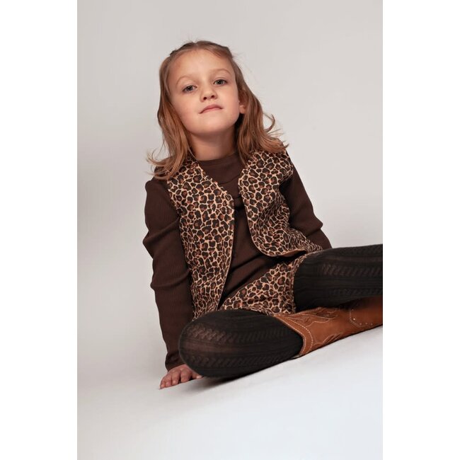 Jubel - Denim Gilet AOP Zand - City Chic