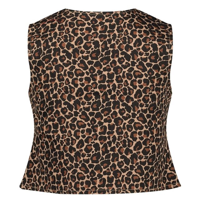 Jubel - Denim Gilet AOP Zand - City Chic