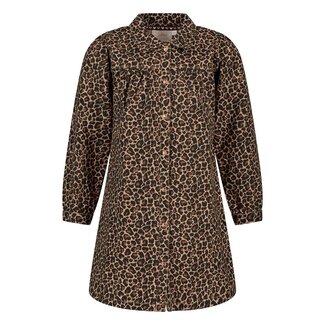 Jubel Jubel - Denim Jurk AOP Zand - City Chic