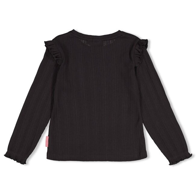 Jubel - Longsleeve Ajour Rib Antraciet - City Chic