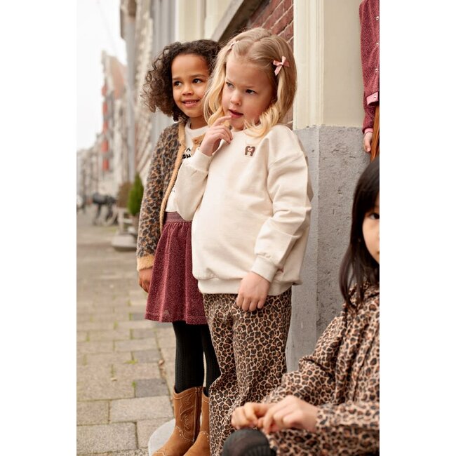 Jubel - Sweater met Backprint Relaxed Fit Offwhite Melange - City Chic
