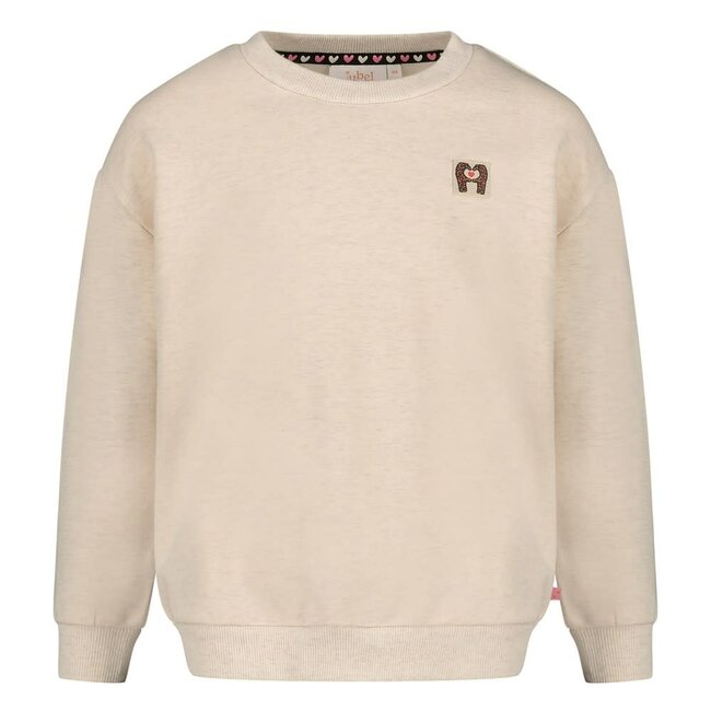 Jubel - Sweater met Backprint Relaxed Fit Offwhite Melange - City Chic