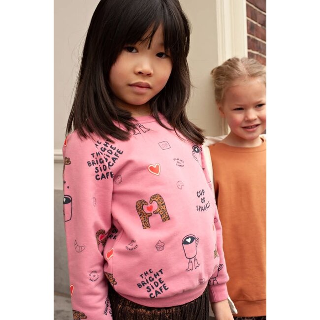 Jubel - Sweater AOP Relaxed Fit Roze - City Chic
