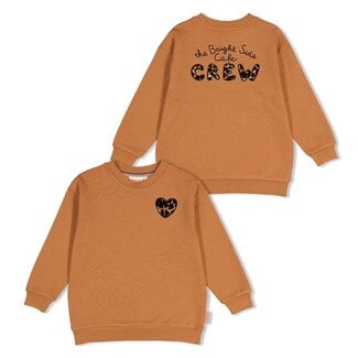 Jubel Jubel - Sweater met Backprint Relaxed Fit Camel - City Chic