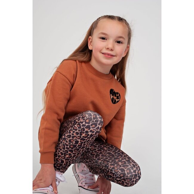 Jubel - Sweater met Backprint Relaxed Fit Camel - City Chic