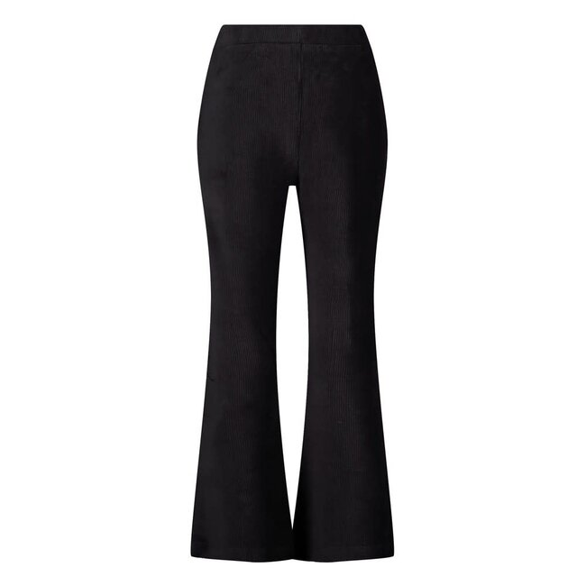 Jubel - Flared Broek Velours Rib Antraciet - City Chic