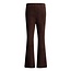 Jubel - Flared Broek Velours Rib Bruin - City Chic