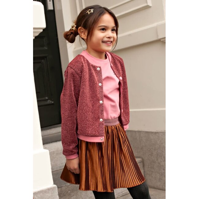 Jubel - Rok Plissé Koper - City Chic