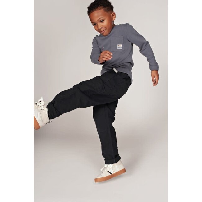Sturdy - Longsleeve met Backprint Blauw - Rock the Earth