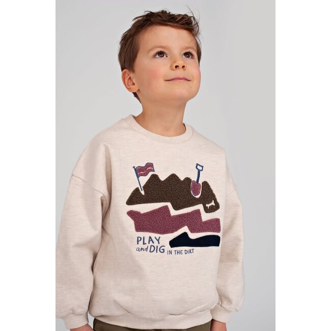 Sturdy - Sweater Oversized Offwhite Melange - Rock the Earth