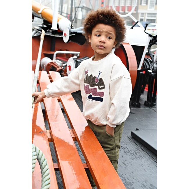 Sturdy - Sweater Oversized Offwhite Melange - Rock the Earth