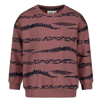 Sturdy Sturdy - Sweater AOP Relaxed Fit Mauve - Rock the Earth