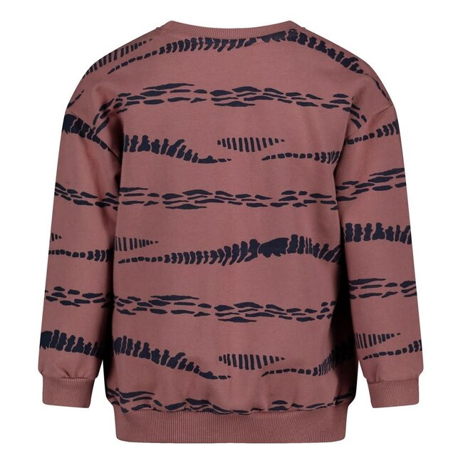Sturdy - Sweater AOP Relaxed Fit Mauve - Rock the Earth
