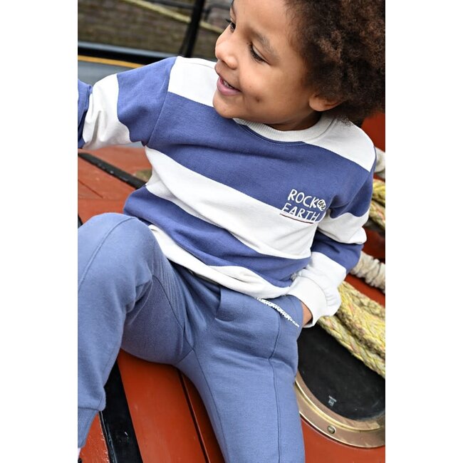 Sturdy - Sweater Streep Blauw - Rock the Earth