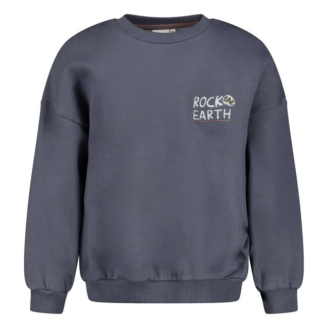 Sturdy - Sweater met Backprint Oversized Blauw - Rock the Earth