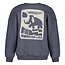 Sturdy - Sweater met Backprint Oversized Blauw - Rock the Earth