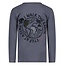 Sturdy - Longsleeve met Backprint Blauw - Rock the Earth