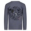 Sturdy - Longsleeve met Backprint Blauw - Rock the Earth