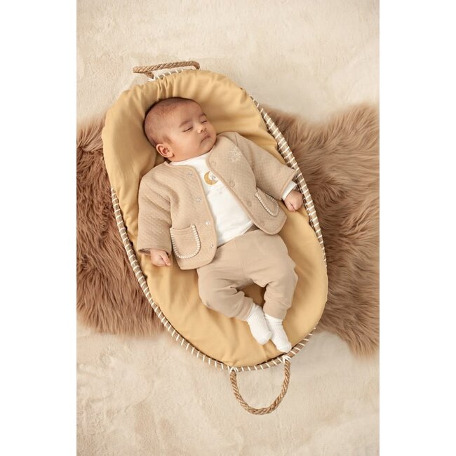 Feetje - Longsleeve Rib Offwhite Melange - Over the Moon for You
